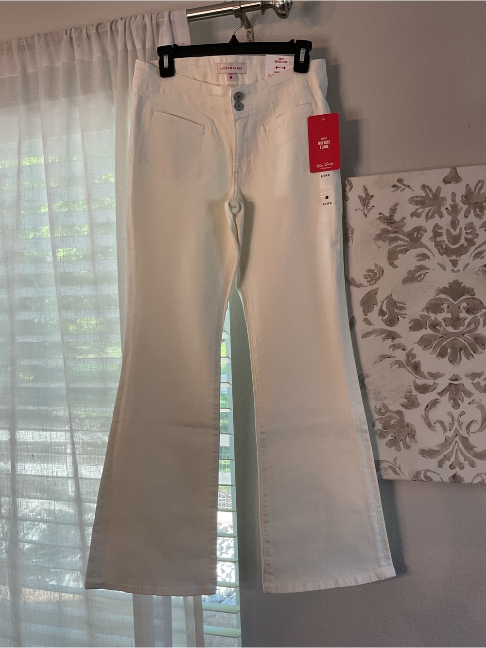 Lucky Brand White Flare Jeans - Clean White Wide Leg
